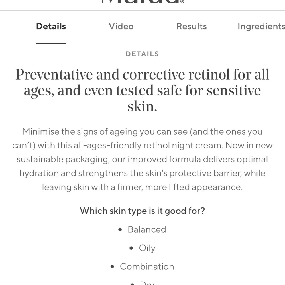 Murad Resurgence Retinol Youth Renewal Night Cream